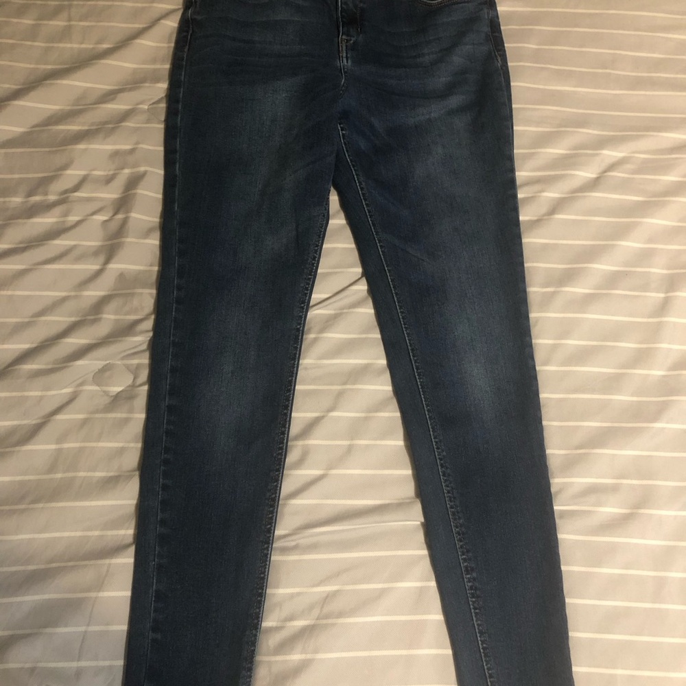 Mudd Girls Plus Size Straight Leg Blue Jeans Adjustable Waist